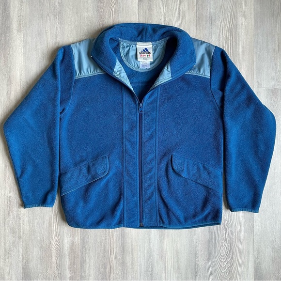 Vintage ‘99 Adidas Fleece Jacket sz. M - Picture 2 of 8